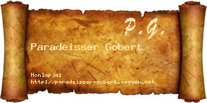 Paradeisser Gobert névjegykártya